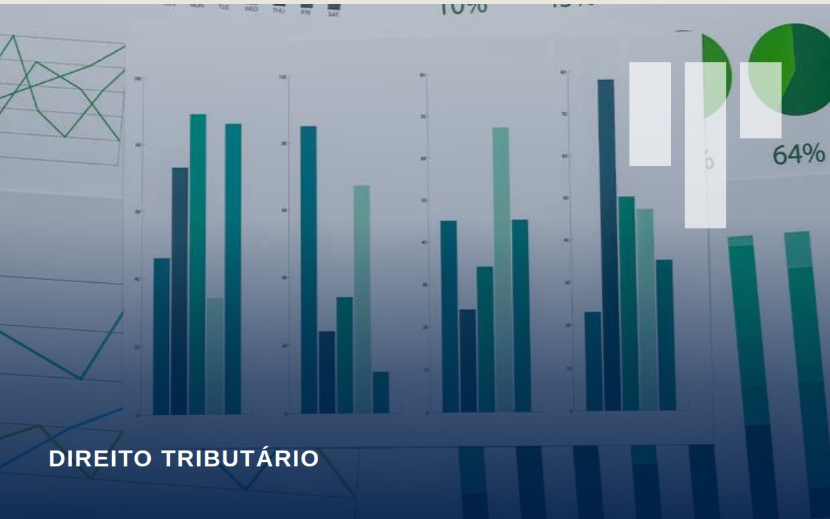 Direito Tributário — gráficos e relatórios financeiros